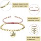 Tibetan Copper Bead Bracelets For Men Women Handmade Braided Buddhist Bracelet Set Lucky Rope Bracelet For Protection